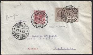 1923 - Lettera spedita per via Aerea al ... 