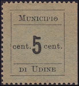 1918 - Stampa tipografica su carta grigio ... 