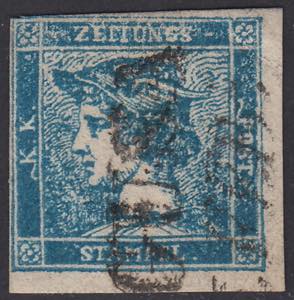 1851 - Mercurio azzurro del III tipo (c. 3) ... 