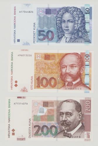 Croatia, 50 & 100 & 200 Kuna, ... 
