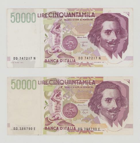 Italy, 50 000 Lire, 27.5.1992, ... 