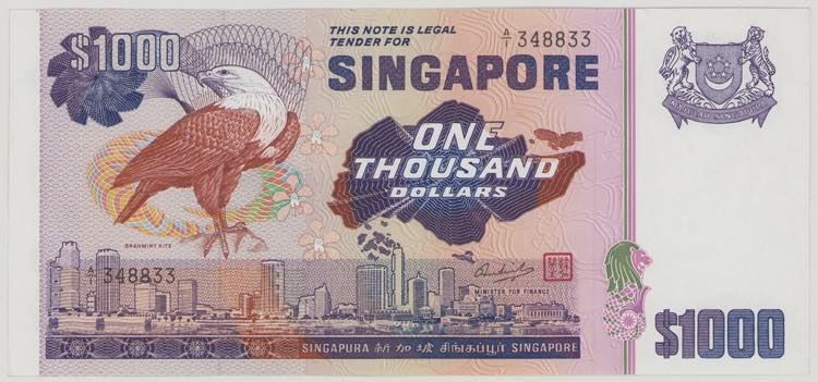 Singapore 1000 Dollars, no date, ... 