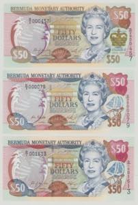 Bermuda, 50 $, 24.5.2000, D/1 001613, P54a, ... 