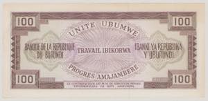 Burundi, 100 Francs, 1.7.1973, V ... 