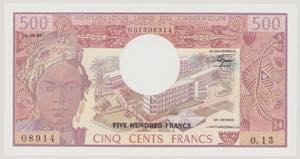 Cameroun, 500 Francs, 1.6.1981, O.13 08914, ... 