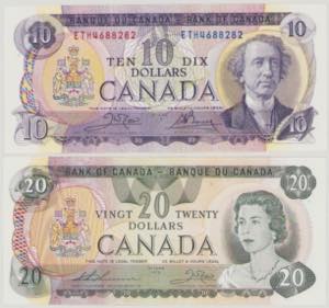 Canada, 10 $, 1971, sign.Crow-Bouey, ETH ... 