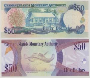 Cayman Islands, 50 $, 2001, C/1 ... 