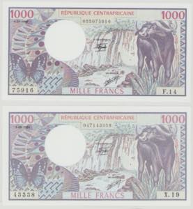 Central African Republic, 1000 Francs, ... 