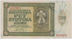 Croatia, 500 Kuna, 26.5.1941, H0278678, P3a, ... 