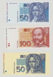 Croatia, 50 & 100 Kuna, 31.10.1993, 50 Kuna, ... 