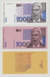 Croatia, 1000 Kuna, 31.10.1993 A9588647E,    ... 