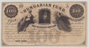 Hungary 100 dollars, 1.7.1852 No.A, ... 