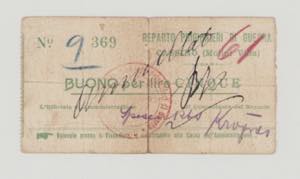 Italy, POW, WWI., Cassino (Molini ... 