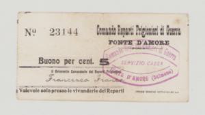 Italy, POW, WWI., Fonte dAmore, 5 ... 