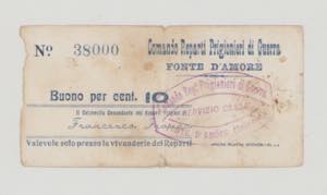 Italy, POW, WWI., Fonte dAmore, 10 ... 