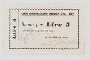 Italy, WWII., Campo Concentramento Internati ... 