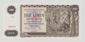 Slovakia, 1000 Korun, 25.11.1940, ... 