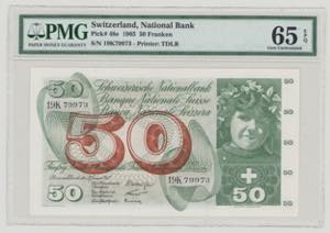Switzerland 50 Franken, 21.1.1965, ... 