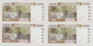 West African States 10000 Francs, ... 