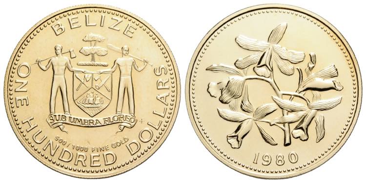 100 Dollars 1980 26.0 mm. Gold ... 