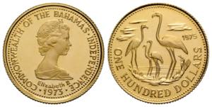Elizabeth II., seit 1952 100 Dollars 1975 ... 