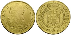 Carlos III. 1759-1788 8 Escudos 1787 37.7 ... 