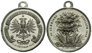 Medaillen / Medals Weissmetallmedaille / ... 