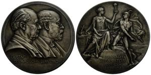 Gustaf V. 1907-1950 Silbermedaille / Silver ... 