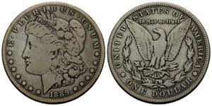 Carson City 1 Dollar 1889 37.7 mm. Silber / ... 