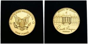 USA Bronzemedaille vergoldet / Bronze medal ... 