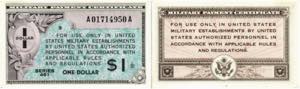 United States of America / USA Militärgeld ... 