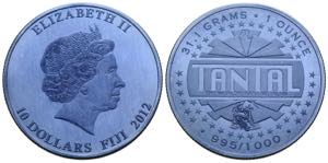  10 Dollars Tantal / Tantalum 2012 995/1000. ... 
