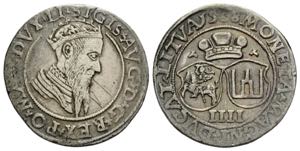 Sigismund August, 1545-1572 4 Groschen 1568. ... 