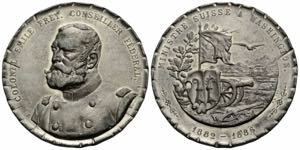 Basel / Basle Medaille  1886. 61.8 mm. ... 