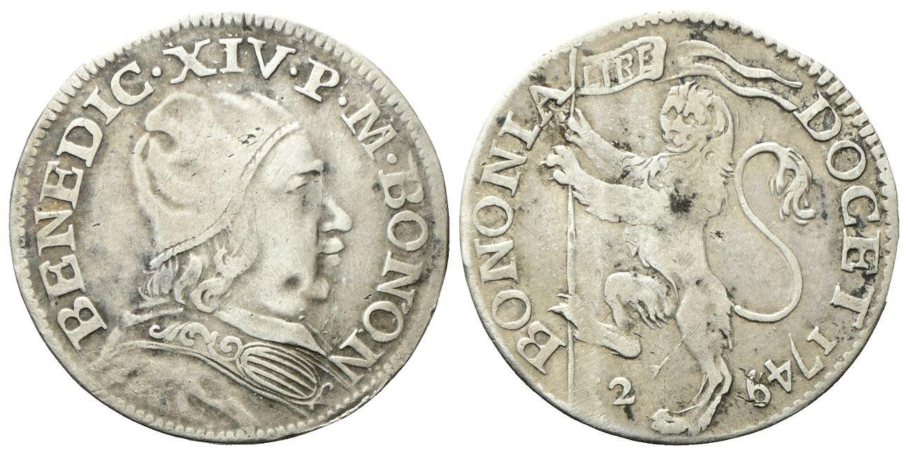 BOLOGNA Benedetto XIV (Prospero Lorenzo ... - Numismatica Ranieri Numismatic  Auctions, image size:1299x650