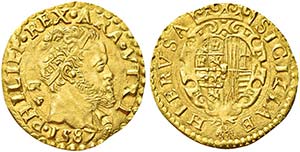 NAPOLI.  Filippo II di Spagna, Re di Napoli ... 