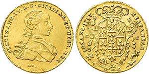 NAPOLI.  Ferdinando IV (I) di Borbone, ... 