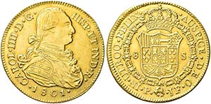 COLOMBIA.  Carlo IV, 1788-1808.   8 ... 