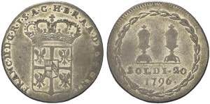 MANTOVA - Francesco II, 1792-1800. 20 Soldi ... 