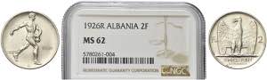 ALBANIA - Re Zogu I, 1925-1939. 2 Franga ... 
