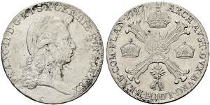 AUSTRIA - Francesco II, 1792-1806. 1/2 ... 