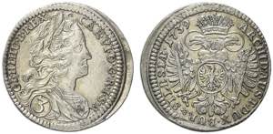 POLONIA - Carlo VI, 1712 - 1740. 3 Kreuzer ... 