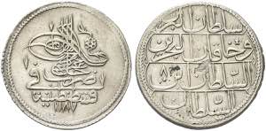 TURCHIA - Abdul Hamid I, 1774-1789. Kurush ... 