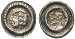 UNGHERIA - Bela IV, 1235-1270. Bratteato. Ag ... 