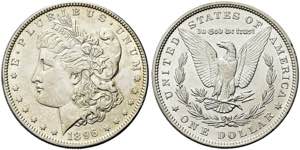USA - Federazione. Dollaro 1896 ... 