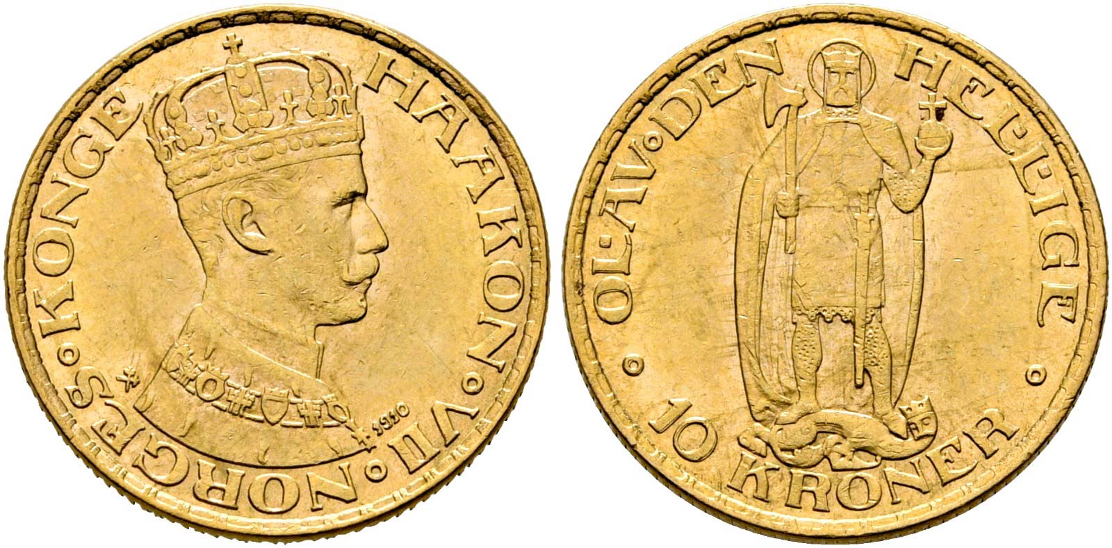 (B) NORWEGEN. Olav V. 1957-1991. 10 Kroner - HD Rauch Numismatic