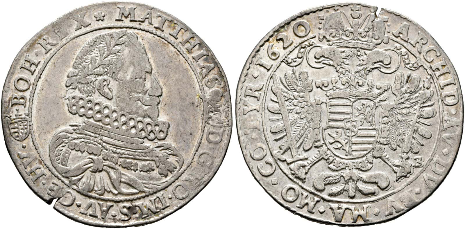 1612 Matthias the 2nd Denar
