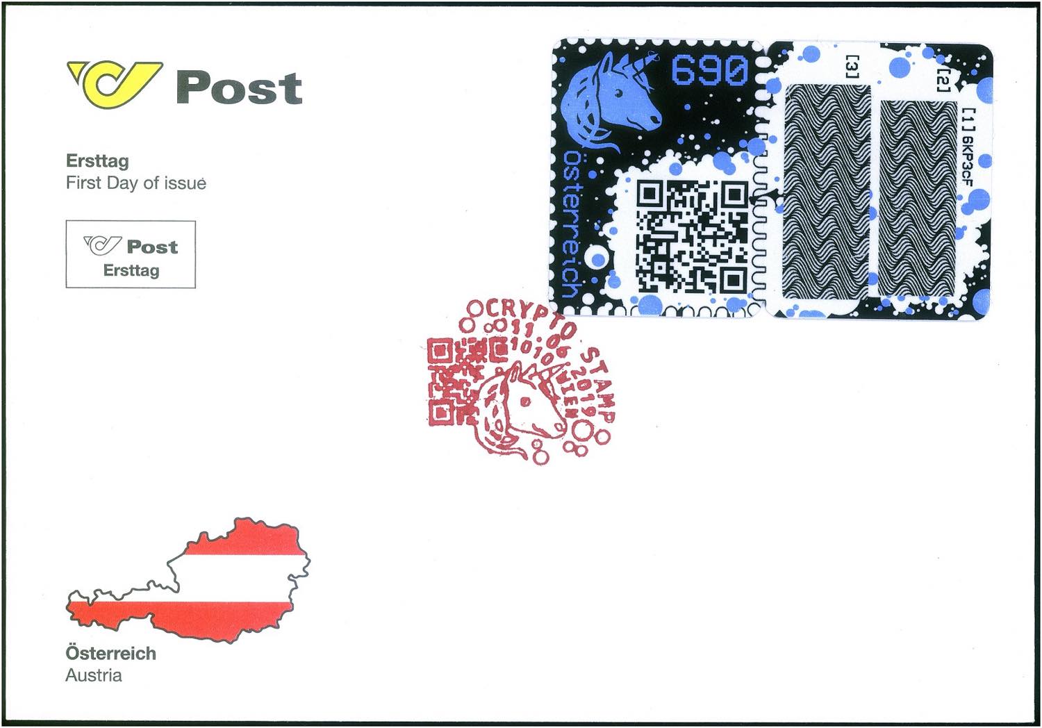 2. REPUBLIK - ⌂, 2019 Crypto-stamp 690 C. ... - HD Rauch Numismatic Auctions