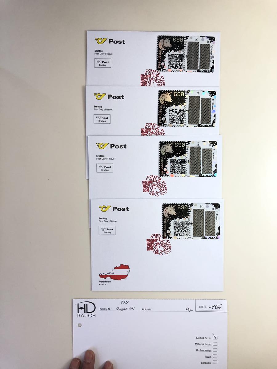 2. REPUBLIK - ⌂, 2019 Crypto-stamp 690 C. ... - HD Rauch Numismatic Auctions
