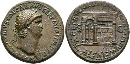 (D)   Nero (54-68).  Sestertius ... 